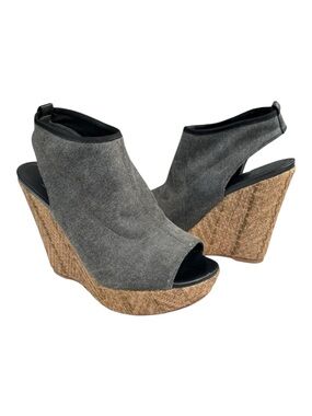 Stuart Weitzman Denim Sandals Wedges